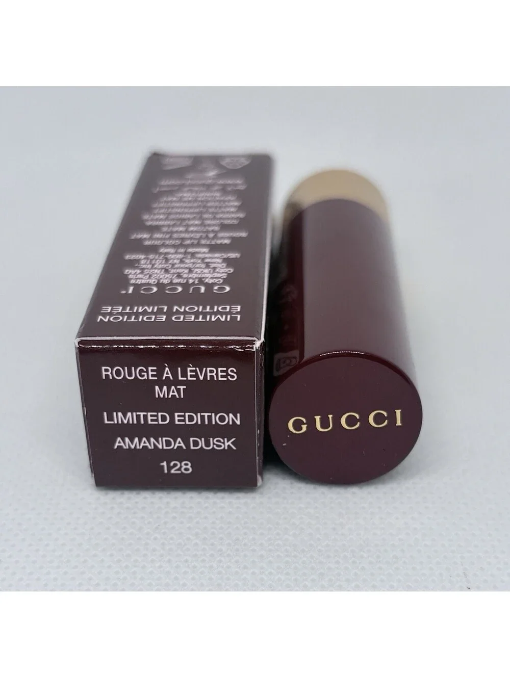 Gucci Rouge à Lèvres Mat NEW 128 Amanda Dusk Matte Lipstick Limited Edition NEW